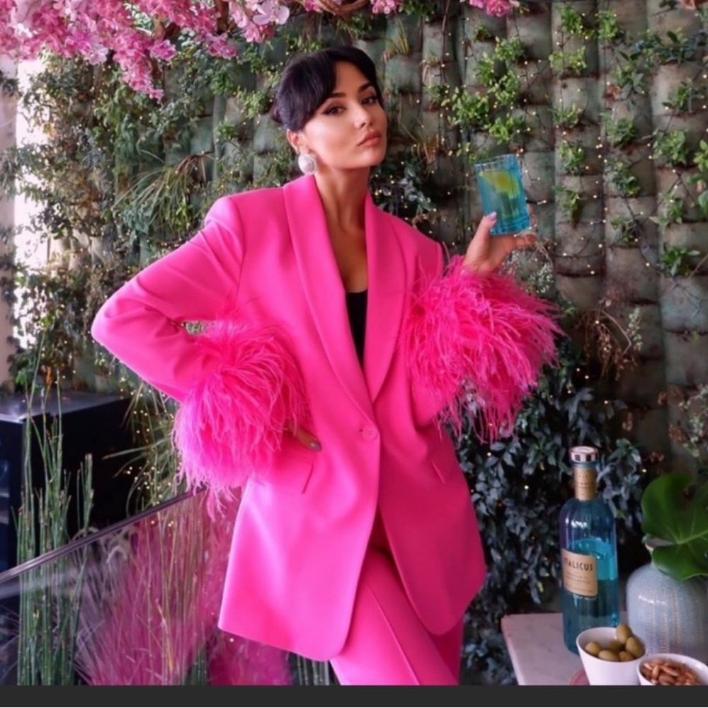 Zara straight cut feather blazer - Picture 3 of 12